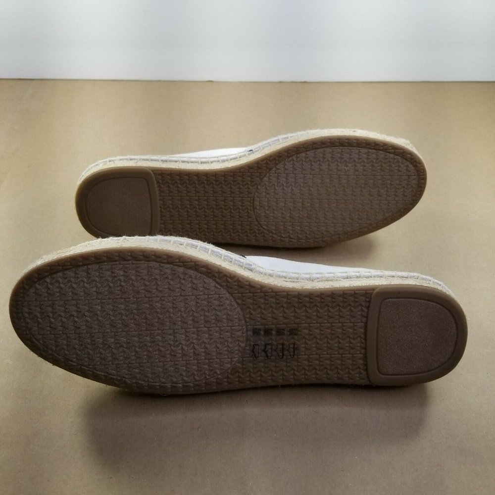 Michael Kors Slip-On Flats Espadrilles Women's Shoes Size 7.5 White/Black New - Picture 5 of 8